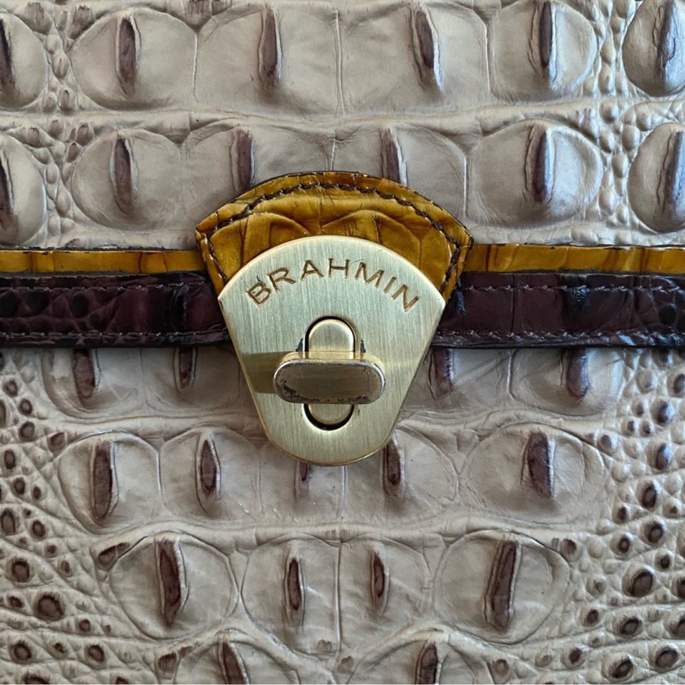 Gorgeous Brahmin Annabelle Tricolor Satchel w/Strap - Picture 4 of 7